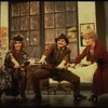 Rita Rudner as Lily, Gary Beach as Rooster and Alice Ghostley as Miss Hannigan in a scene from the Broadway production of the musical "Annie."