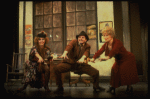 Rita Rudner as Lily, Gary Beach as Rooster and Alice Ghostley as Miss Hannigan in a scene from the Broadway production of the musical "Annie."