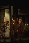 Rita Rudner as Lily, Gary Beach as Rooster and Alice Ghostley as Miss Hannigan in a scene from the Broadway production of the musical "Annie."
