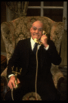 John Schuck as Daddy Warbucks in a scene from the Broadway production of the musical "Annie."