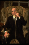 John Schuck as Daddy Warbucks in a scene from the Broadway production of the musical "Annie."