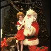 Allison Smith as Annie w. Santa Claus in a scene from the Broadway production of the musical "Annie."