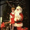 Allison Smith as Annie w. Santa Claus in a scene from the Broadway production of the musical "Annie."