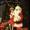 Allison Smith as Annie w. Santa Claus in a scene from the Broadway production of the musical "Annie."