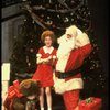 Allison Smith as Annie w. Santa Claus in a scene from the Broadway production of the musical "Annie."