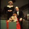 Mary Bracken Phillips as Grace, John Schuck as Daddy Warbucks, Allison Smith as Annie w. Sandy in a scene from the Broadway production of the musical "Annie."