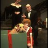 Mary Bracken Phillips as Grace, John Schuck as Daddy Warbucks, Allison Smith as Annie w. Sandy in a scene from the Broadway production of the musical "Annie."