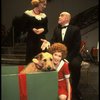 Mary Bracken Phillips as Grace, John Schuck as Daddy Warbucks, Allison Smith as Annie w. Sandy in a scene from the Broadway production of the musical "Annie."