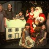 Allison Smith as Annie (C) w. Santa Claus and orphans in a scene from the Broadway production of the musical "Annie."