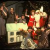 Allison Smith as Annie (C) w. Santa Claus and orphans in a scene from the Broadway production of the musical "Annie."