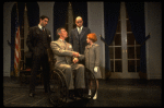 Allison Smith as Annie, John Schuck as Daddy Warbucks and Raymond Thorne as FDR in a scene from the Broadway production of the musical "Annie."