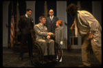 Allison Smith as Annie, John Schuck as Daddy Warbucks and Raymond Thorne as FDR in a scene from the Broadway production of the musical "Annie."