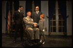 Allison Smith as Annie, John Schuck as Daddy Warbucks and Raymond Thorne as FDR in a scene from the Broadway production of the musical "Annie."