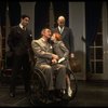 Allison Smith as Annie (3R), John Schuck as Daddy Warbucks (2R) and Raymond Thorne as FDR (L) in a scene from the Broadway production of the musical "Annie."