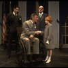 Allison Smith as Annie (3R), John Schuck as Daddy Warbucks (2R) and Raymond Thorne as FDR (L) in a scene from the Broadway production of the musical "Annie."