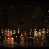 Entire cast in a scene from the Broadway production of the musical "Annie."