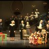 Entire cast in a scene from the Broadway production of the musical "Annie."