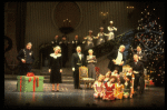 Entire cast in a scene from the Broadway production of the musical "Annie."