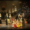 Entire cast in a scene from the Broadway production of the musical "Annie."