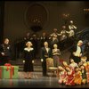 Entire cast in a scene from the Broadway production of the musical "Annie."