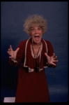 Betty Hutton as Miss Hannigan in a scene from the Broadway production of the musical "Annie."