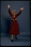 Betty Hutton as Miss Hannigan in a scene from the Broadway production of the musical "Annie."