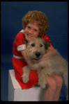 Actress Theda Stemler as Annie w. Sandy from the Philadelphia production of the musical "Annie."