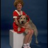 Actress Theda Stemler as Annie w. Sandy from the Philadelphia production of the musical "Annie."