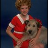 Actress Theda Stemler as Annie w. Sandy from the Philadelphia production of the musical "Annie."