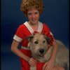 Actress Theda Stemler as Annie w. Sandy from the Philadelphia production of the musical "Annie."