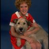 Actress Theda Stemler as Annie w. Sandy from the Philadelphia production of the musical "Annie."