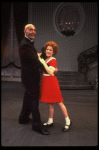 Norwood Smith as Daddy Warbucks and Theda Stemler as Annie in a scene from the Philadelphia production of the musical "Annie."