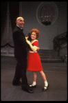 Norwood Smith as Daddy Warbucks and Theda Stemler as Annie in a scene from the Philadelphia production of the musical "Annie."