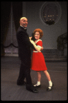 Norwood Smith as Daddy Warbucks and Theda Stemler as Annie in a scene from the Philadelphia production of the musical "Annie."