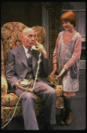 Norwood Smith as Daddy Warbucks and Theda Stemler as Annie in a scene from the Philadelphia production of the musical "Annie."