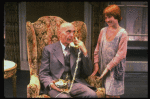 Norwood Smith as Daddy Warbucks and Theda Stemler as Annie in a scene from the Philadelphia production of the musical "Annie."