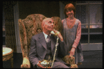 Norwood Smith as Daddy Warbucks and Theda Stemler as Annie in a scene from the Philadelphia production of the musical "Annie."