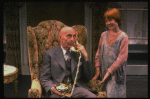 Norwood Smith as Daddy Warbucks and Theda Stemler as Annie in a scene from the Philadelphia production of the musical "Annie."