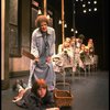 Theda Stemler as Annie and Ruth Kobart as Miss Hannigan w. orphans in a scene from the Philadelphia production of the musical "Annie." (Philadelphia)