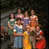 Theda Stemler as Annie w. orphans and Sandy in a scene from the Philadelphia production of the musical "Annie." (Philadelphia)