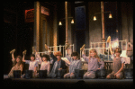 Kristi Coombs as Annie (C) w. orphans in a scene from the New Orleans production of the musical "Annie."