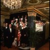 Entire cast posing in lobby of theatre of the New Orleans production of the musical "Annie."