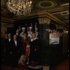 Entire cast posing in lobby of theatre of the New Orleans production of the musical "Annie."
