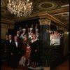 Entire cast posing in lobby of theatre of the New Orleans production of the musical "Annie."