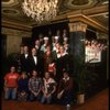 Entire cast posing in lobby of theatre of the New Orleans production of the musical "Annie."