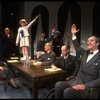 Kristi Coombs as Annie and Reid Shelton as Daddy Warbucks w. FDR in a scene from a touring company of the musical "Annie." (New Orleans)