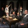 Kristi Coombs as Annie and Reid Shelton as Daddy Warbucks w. FDR in a scene from a touring company of the musical "Annie." (New Orleans)