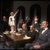 Kristi Coombs as Annie and Reid Shelton as Daddy Warbucks w. FDR in a scene from a touring company of the musical "Annie." (New Orleans)