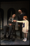 Kristi Coombs as Annie and Reid Shelton as Daddy Warbucks w. FDR in a scene from a touring company of the musical "Annie." (New Orleans)