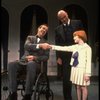 Kristi Coombs as Annie and Reid Shelton as Daddy Warbucks w. FDR in a scene from a touring company of the musical "Annie." (New Orleans)